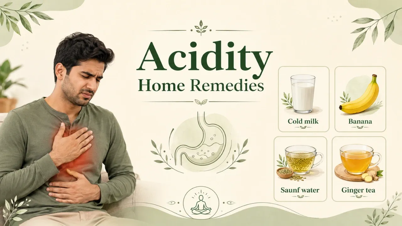 Acidity Home Remedies: Fast Kitchen Fixes, Safety & Prevention