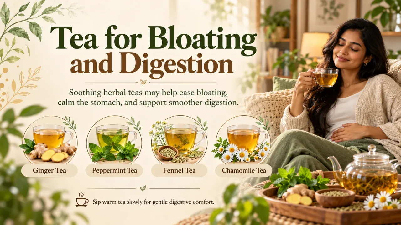 Best Teas for Bloating and Indigestion: 6 Herbal Options