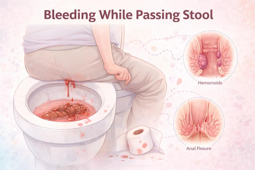 bleeding while passing stool