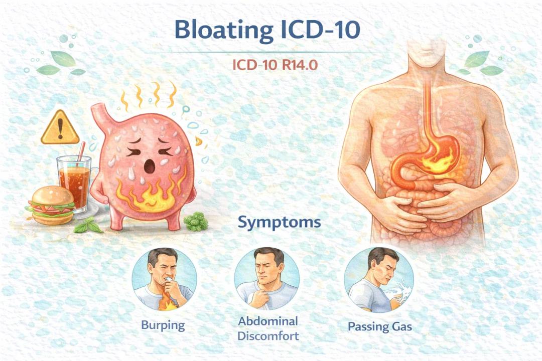 icd 10 code for bloating
