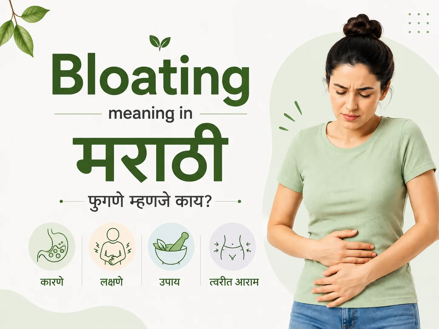 Bloating Meaning in Marathi