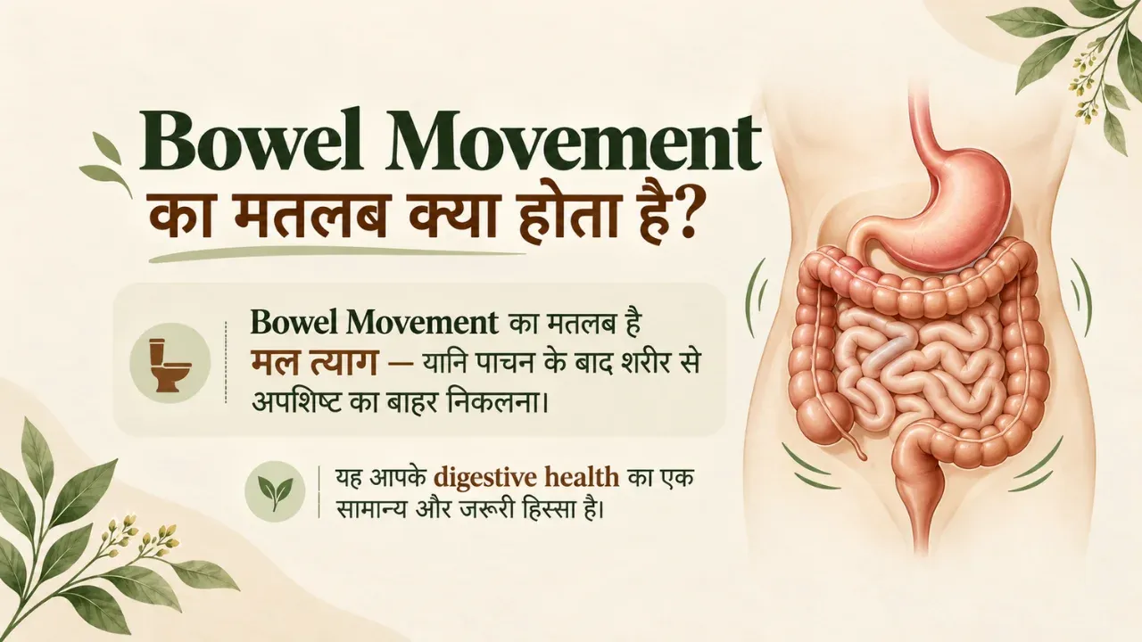 Bowel Movement Meaning in Hindi