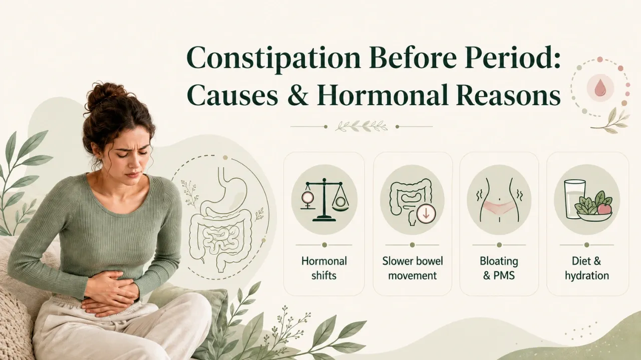 Constipation Before Period: Causes, Hormonal Reasons and What Helps