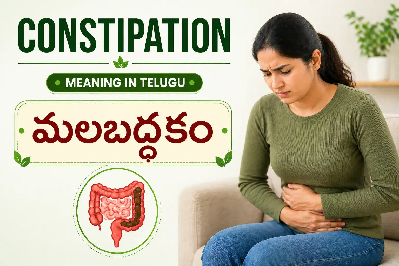 Constipation Meaning in Telugu