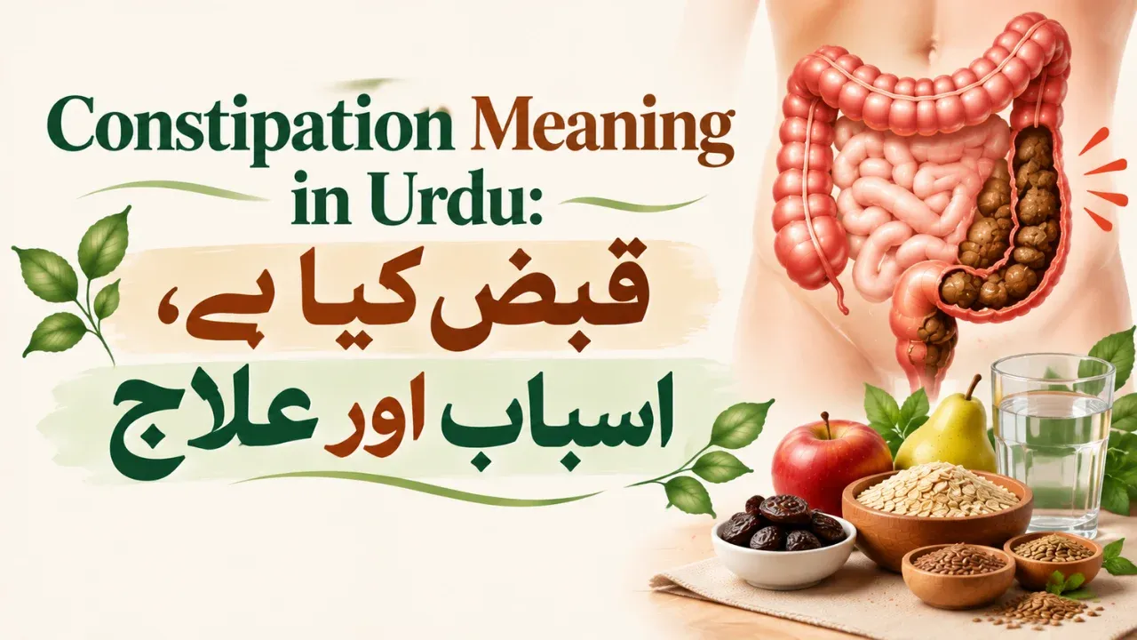 constipation meaning in urdu