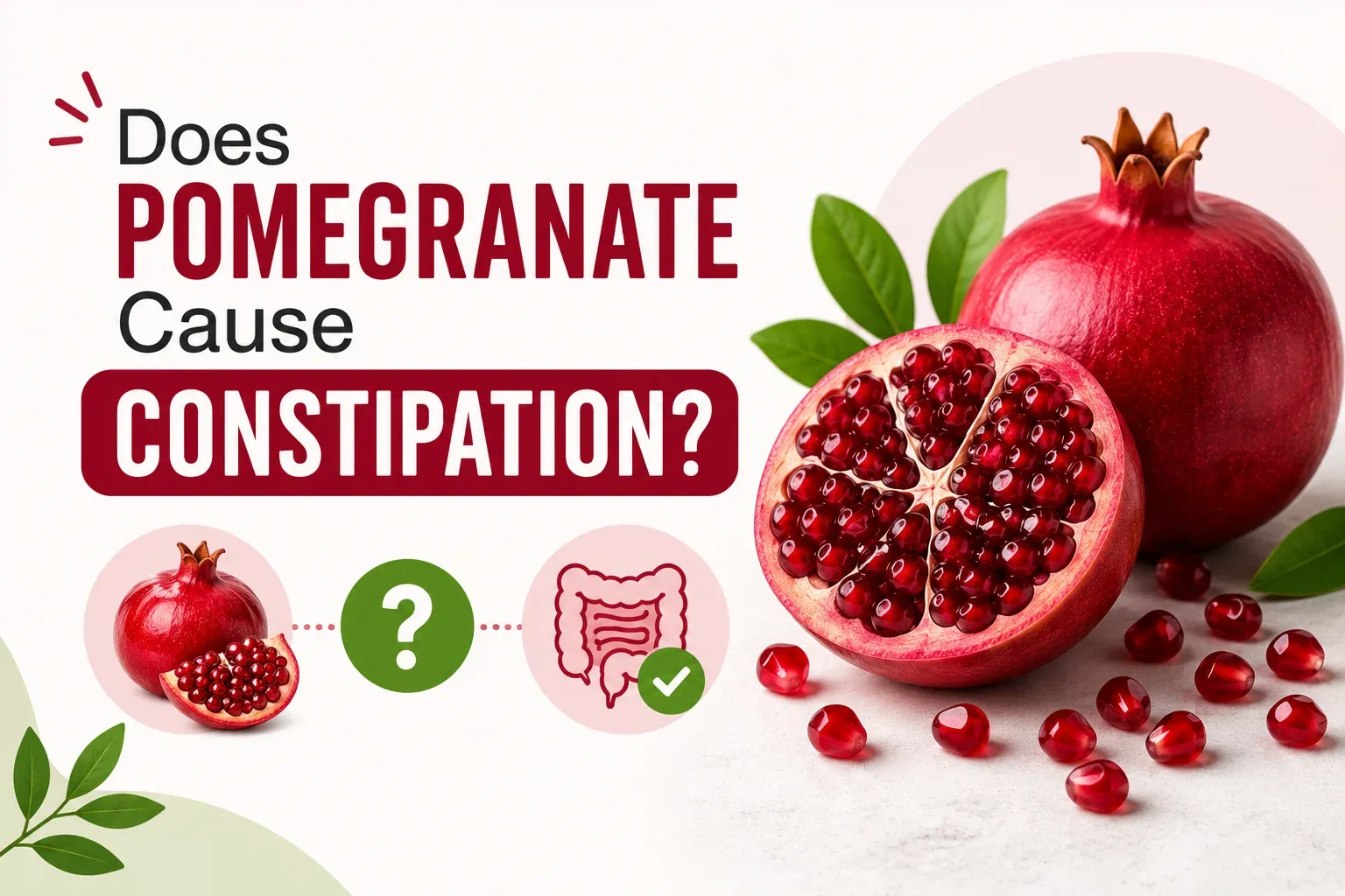 does pomegranate cause constipation