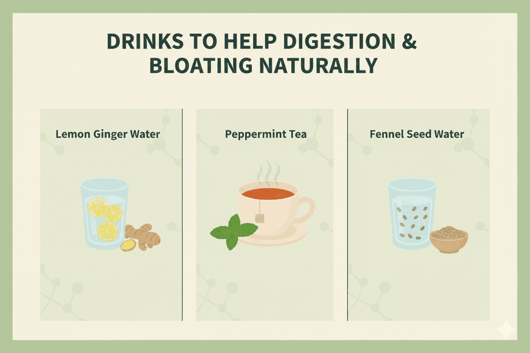 Drinks to Help Digestion and Bloating Naturally