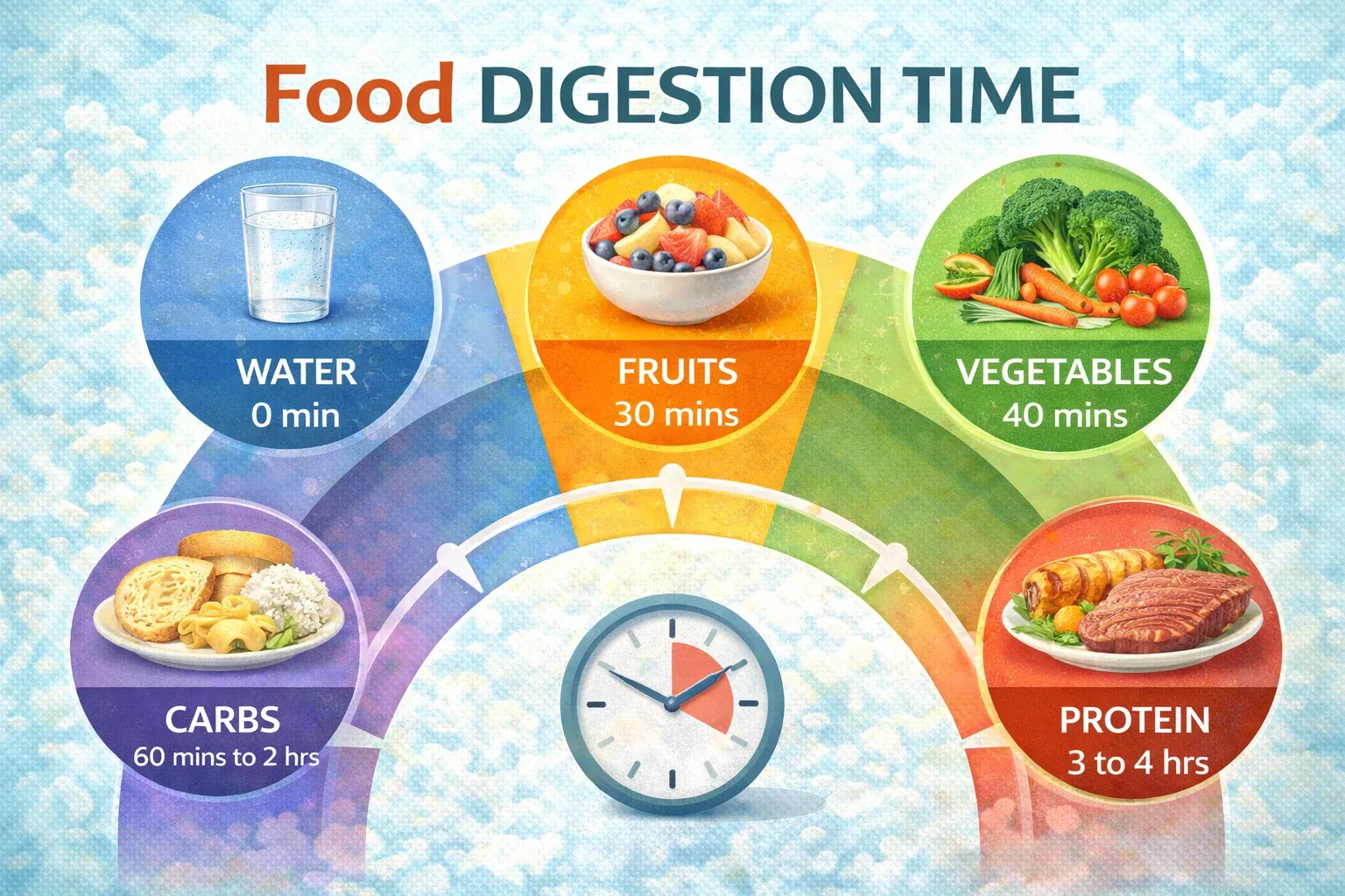 Food Digestion Time Chart: How Long Common Foods Take