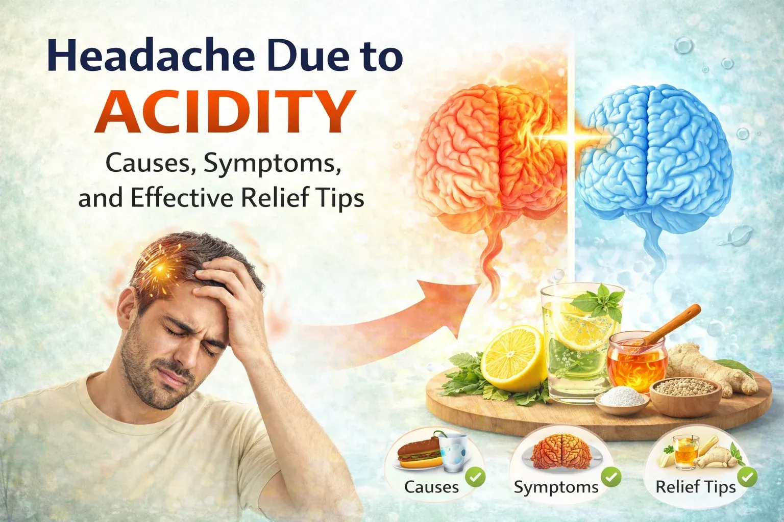 headache due to acidity