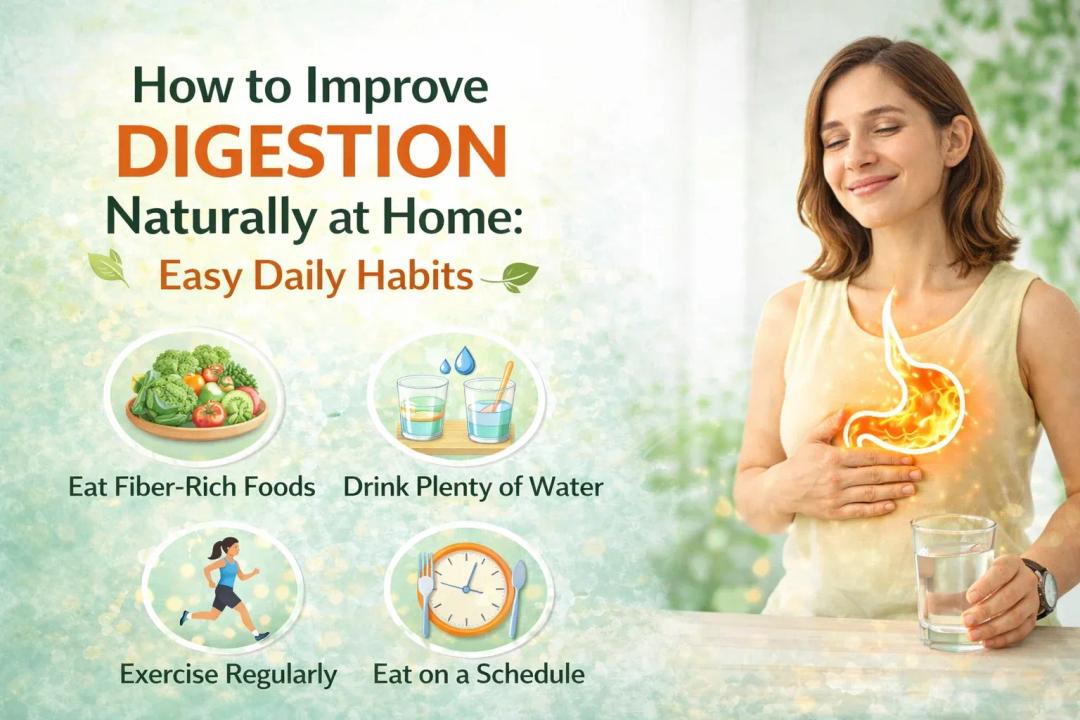 How to Improve Digestion Naturally at Home