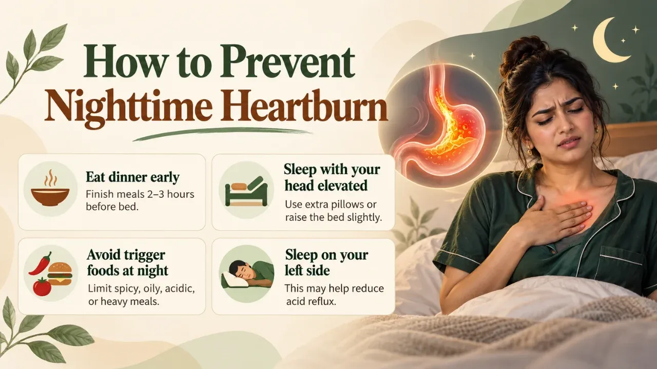How to Prevent Nighttime Heartburn