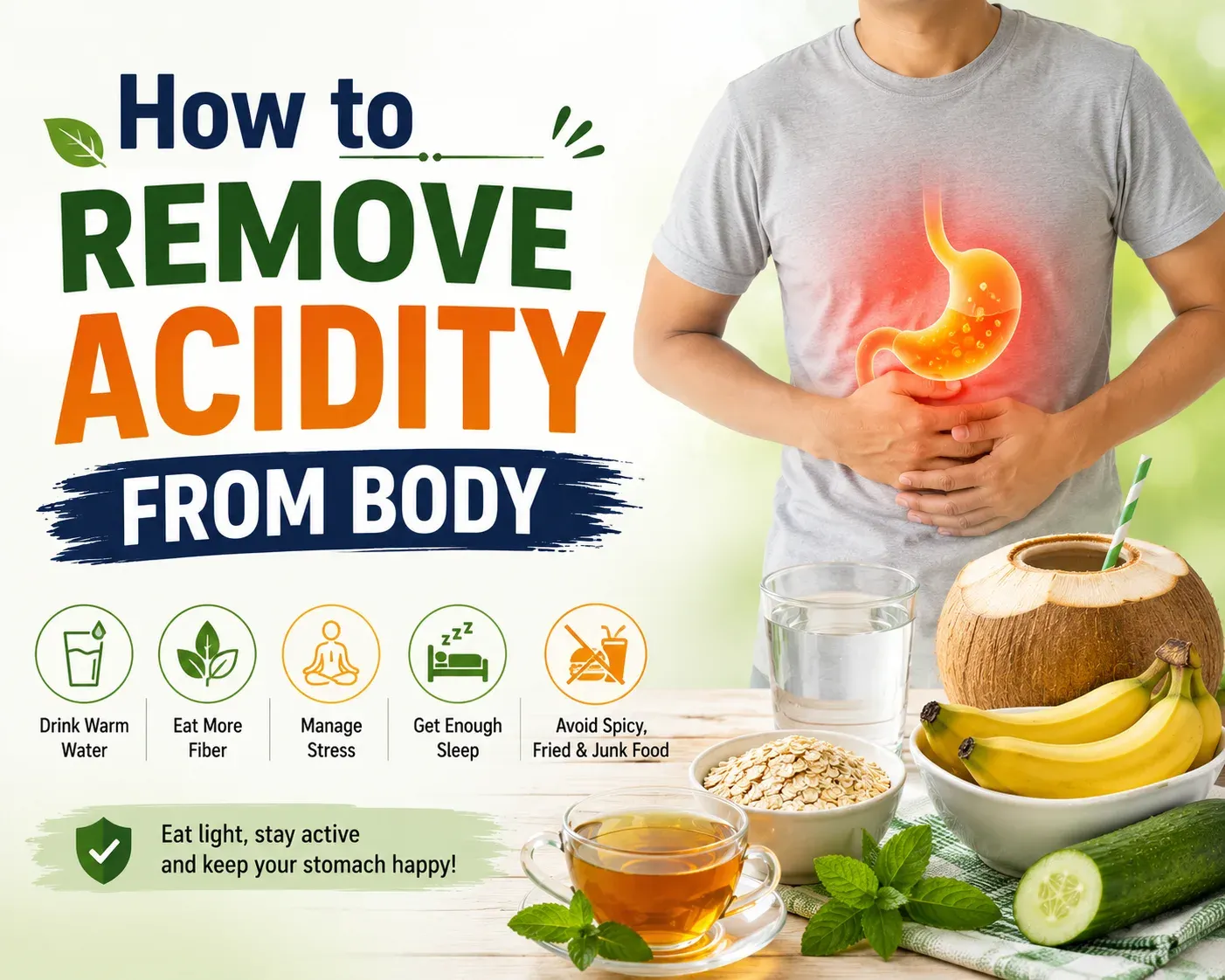 How to Remove Acidity from Body