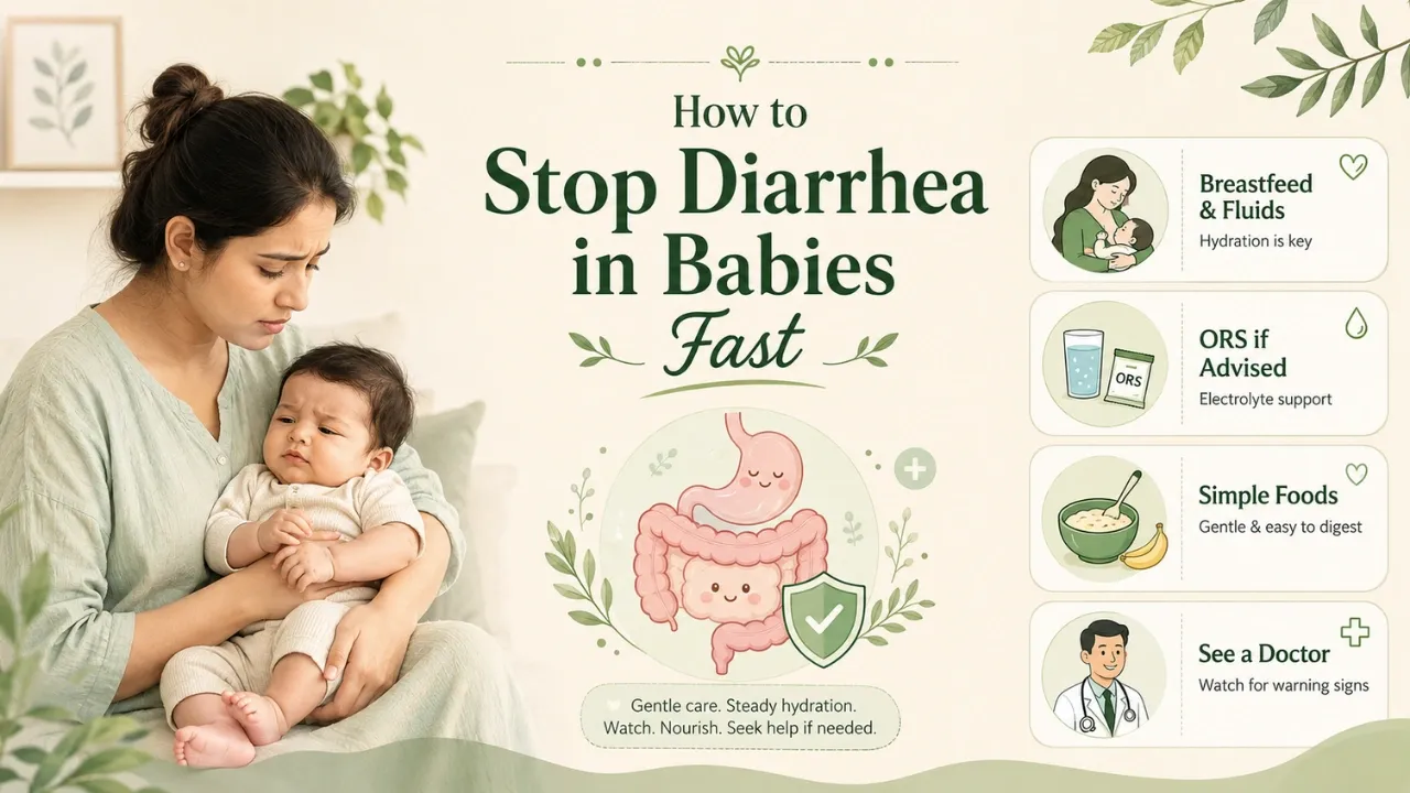 How to Stop Diarrhea in Babies Fast, Safely at Home