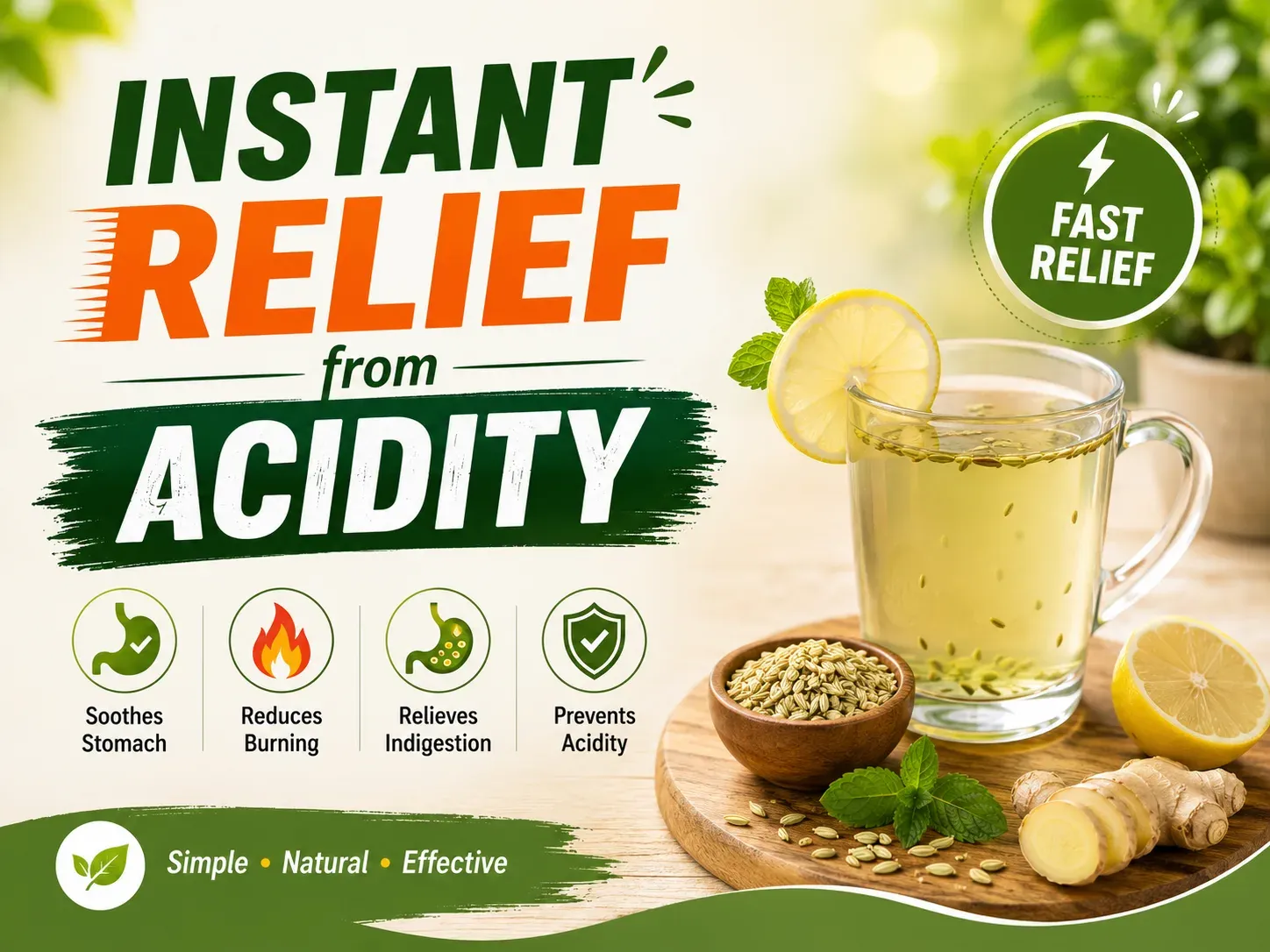 Instant Relief From Acidity
