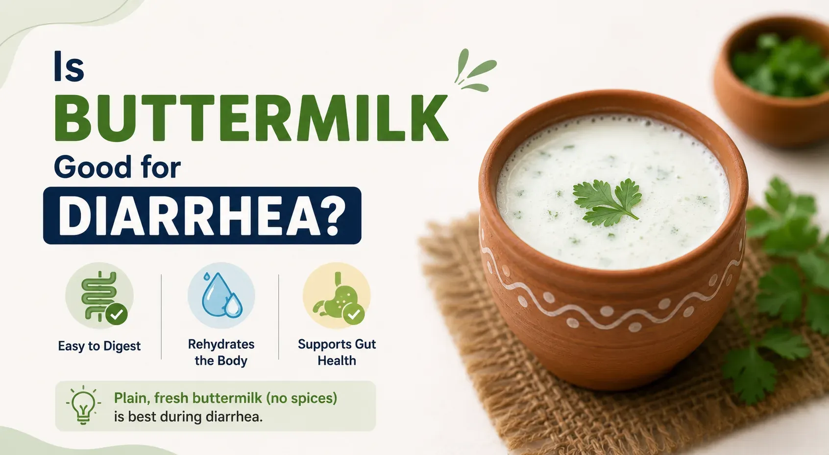 Is Buttermilk Good for Diarrhea? Benefits, Risks & Recovery Tips
