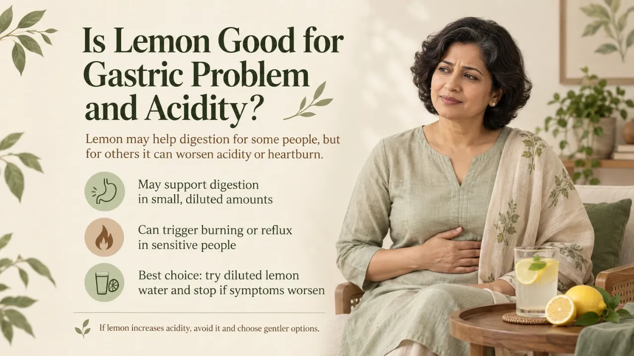 Is lemon good for gastric problem