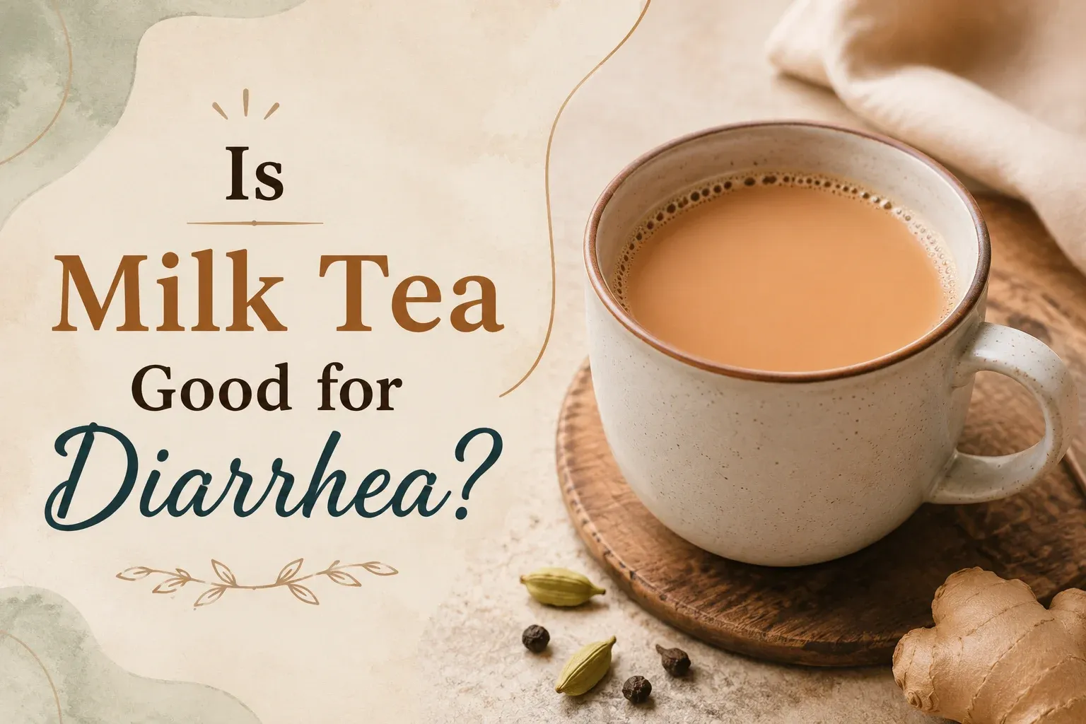 Is milk tea good for diarrhea