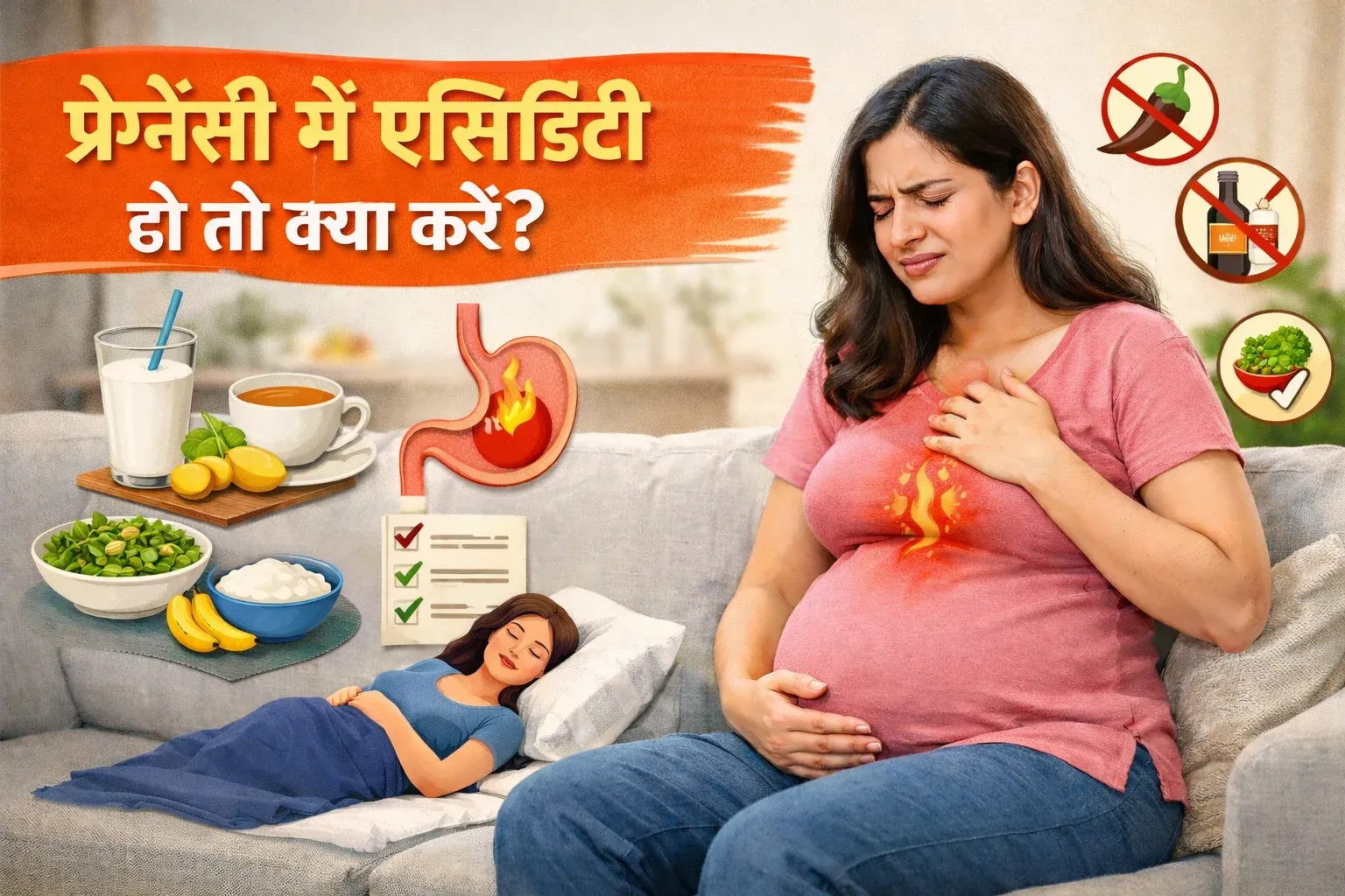 Pregnancy Me Acidity Ho To Kya Kare: Safe Gharelu Upay