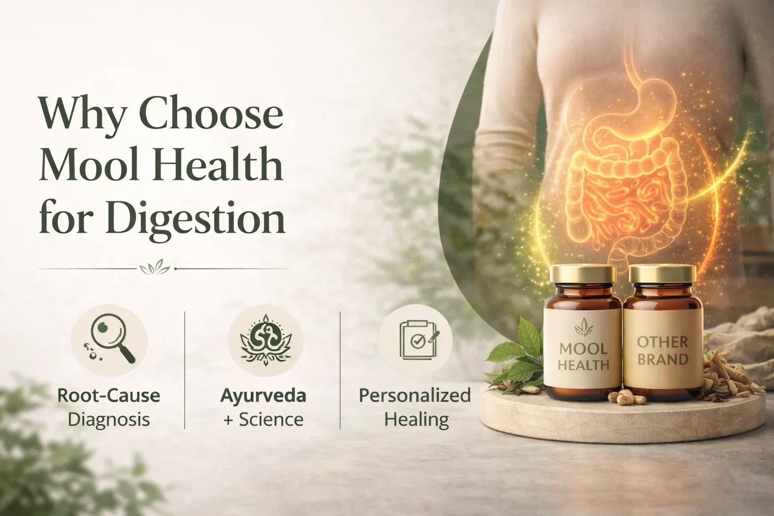 Why Mool for Digestion: Not Antacids, Root-Cause Ayurvedic Healing
