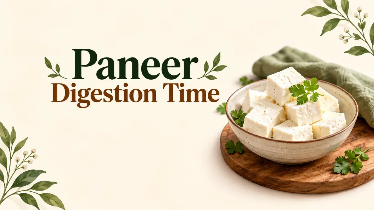 paneer digestion time