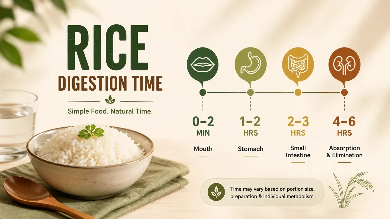 rice digestion time