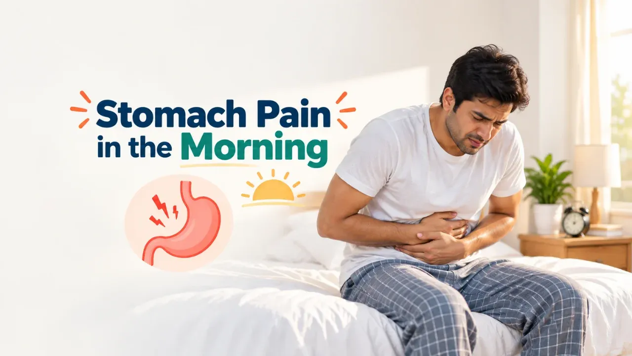 stomach pain in the morning