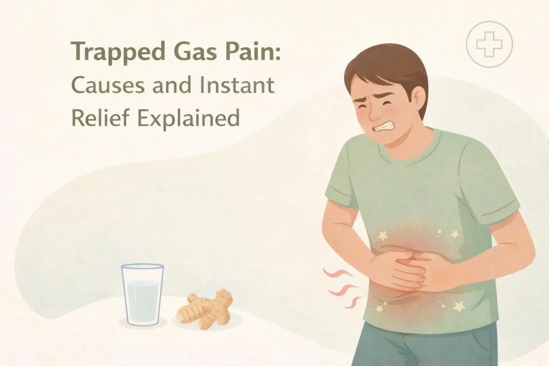 trapped gas pain causes
