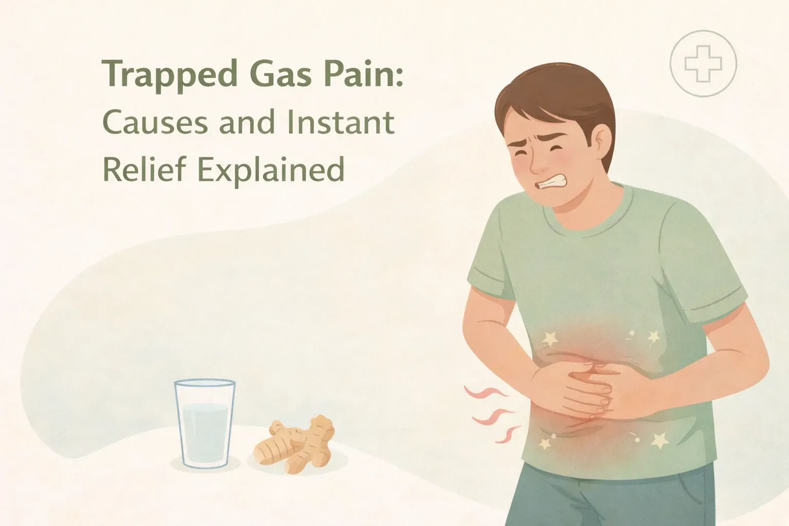 trapped gas pain causes