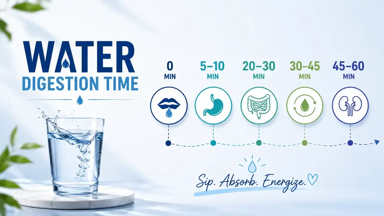 water digestion time