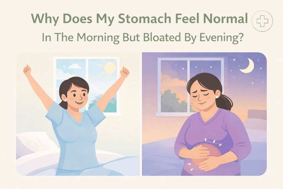 Causes of evening stomach bloating