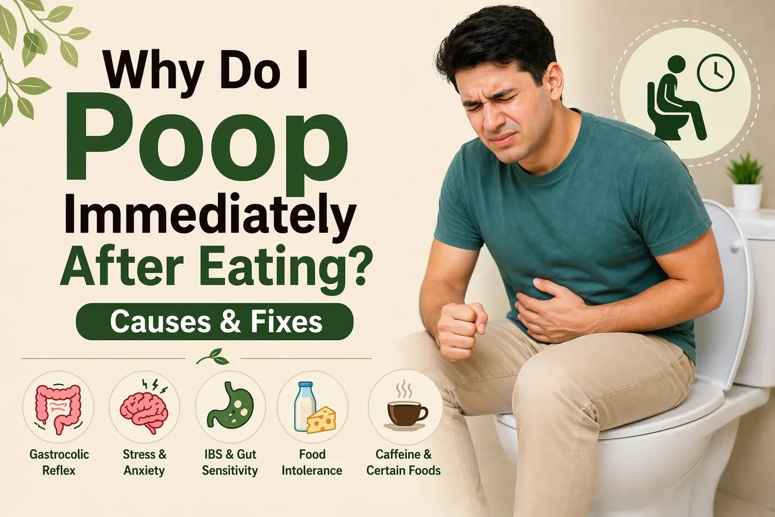 Pooping Right After Eating? Causes of Sudden Diarrhea