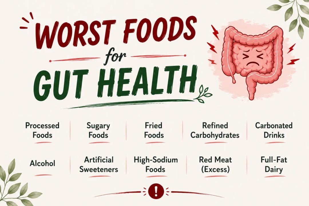 Worst Foods for Gut Health