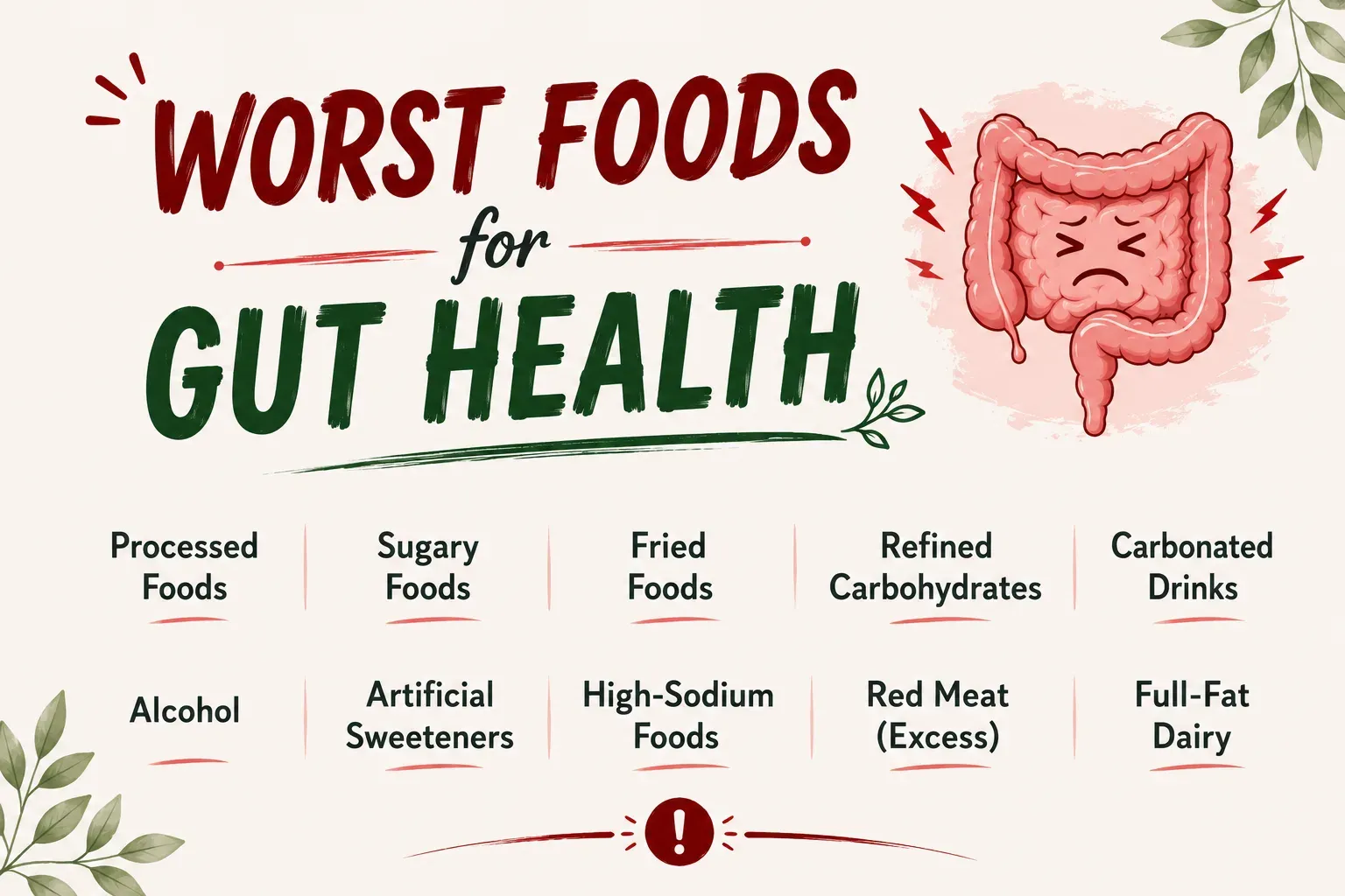 Worst Foods for Gut Health: What to Limit and Why It Matters