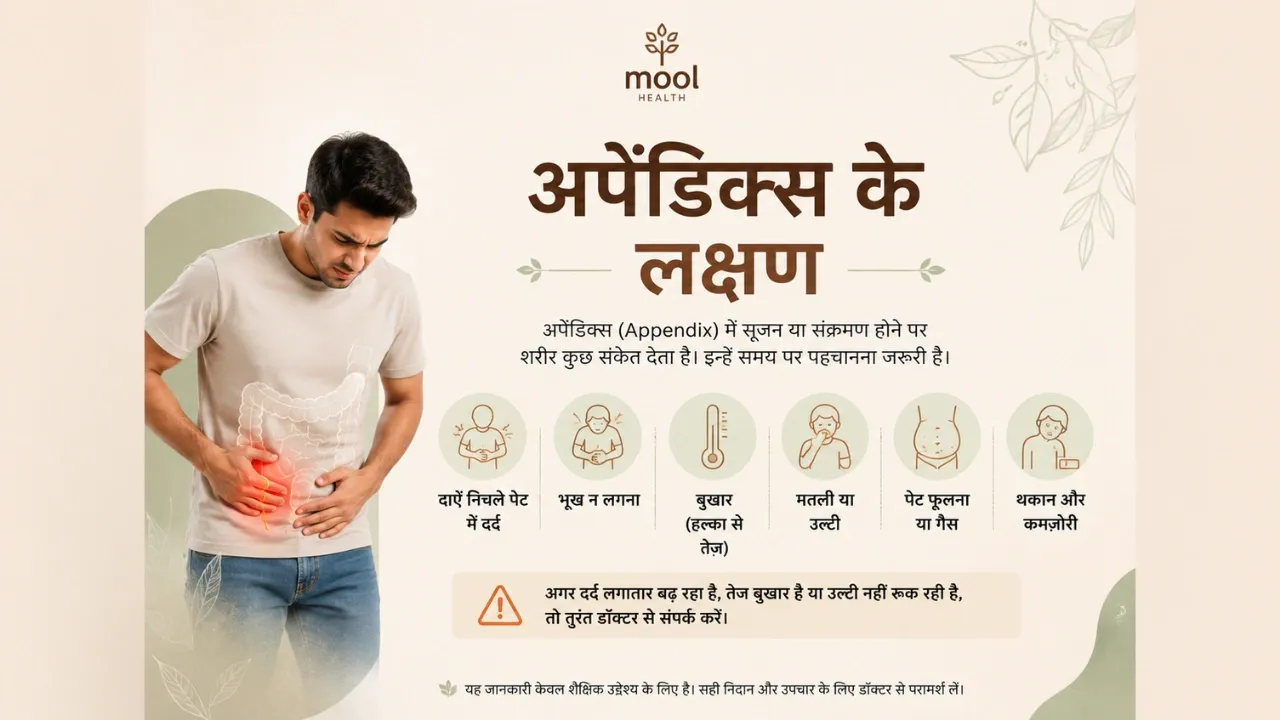 अपेंडिक्स के लक्षण, कारण और इलाज