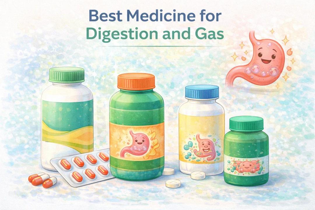 Best medicine for digestion and gas