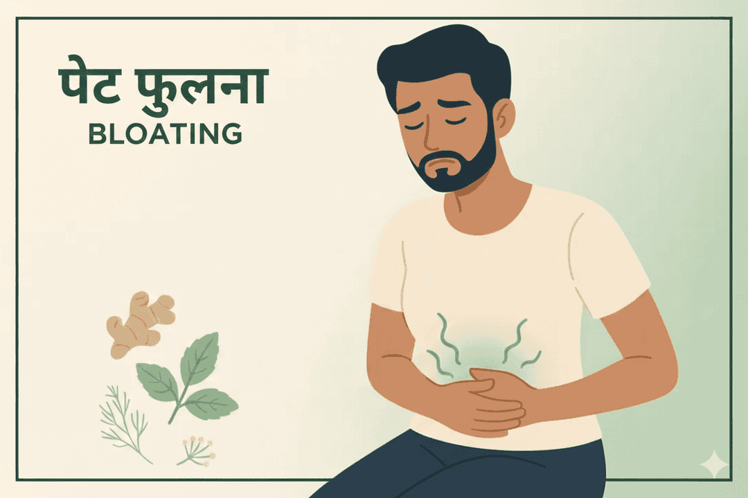 Bloating Meaning in Hindi