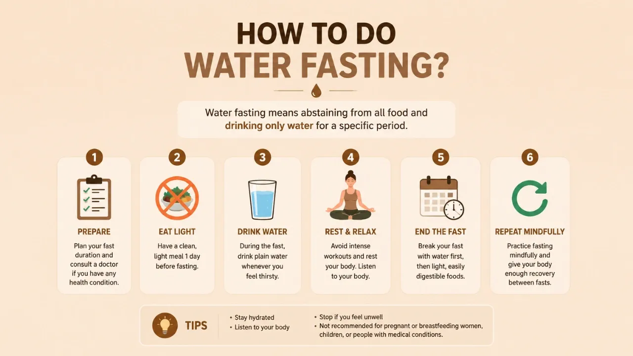 how to do water fasting