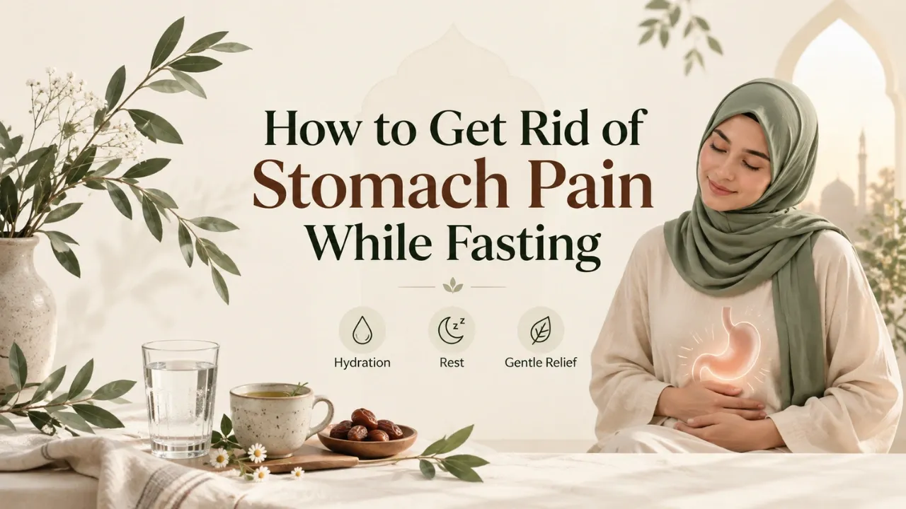 how to get rid of stomach pain while fasting
