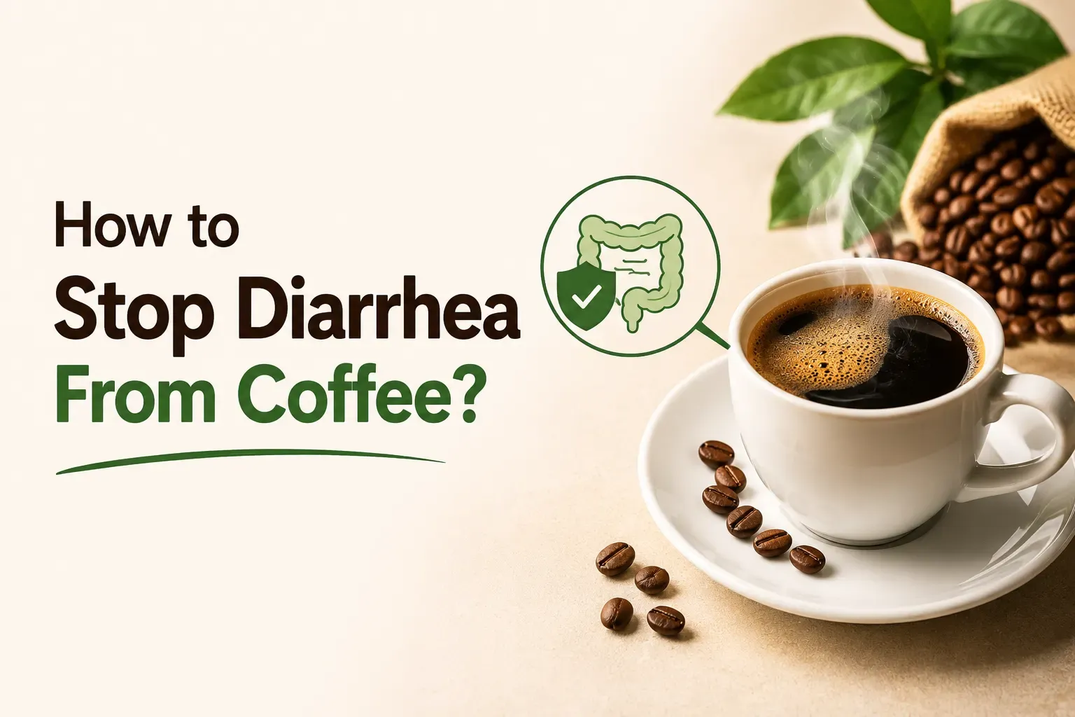 how to stop diarrhea from coffee
