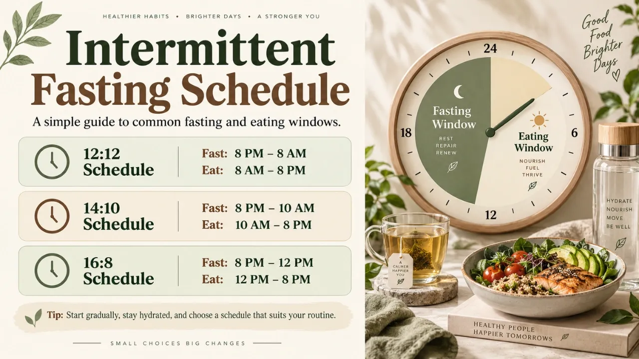 Intermittent Fasting Schedule