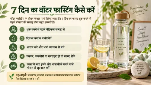 7 दिन का वॉटर फास्टिंग कैसे करें: फायदे, तरीका और सावधानियां