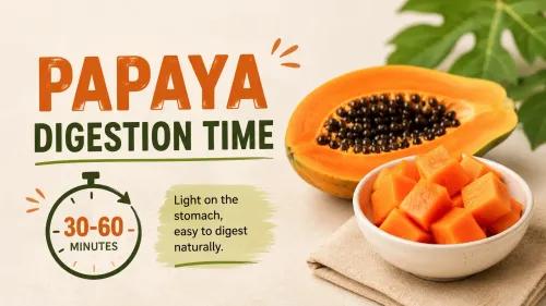 Papaya Digestion Time: Best Time to Eat for Digestion