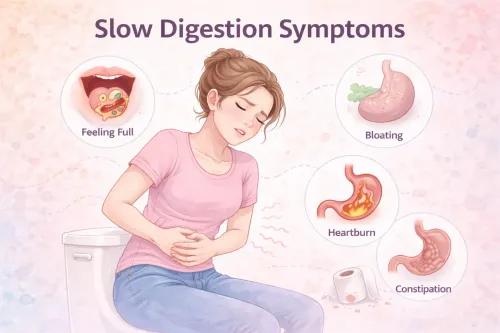 Slow Digestion Symptoms: Causes, Signs & What to Do