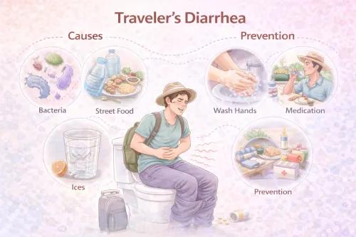 Traveler's Diarrhea: Causes, Symptoms, Treatment and Prevention