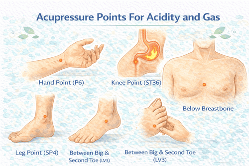 Acupressure Points for Acidity and Gas: Natural Relief Guide