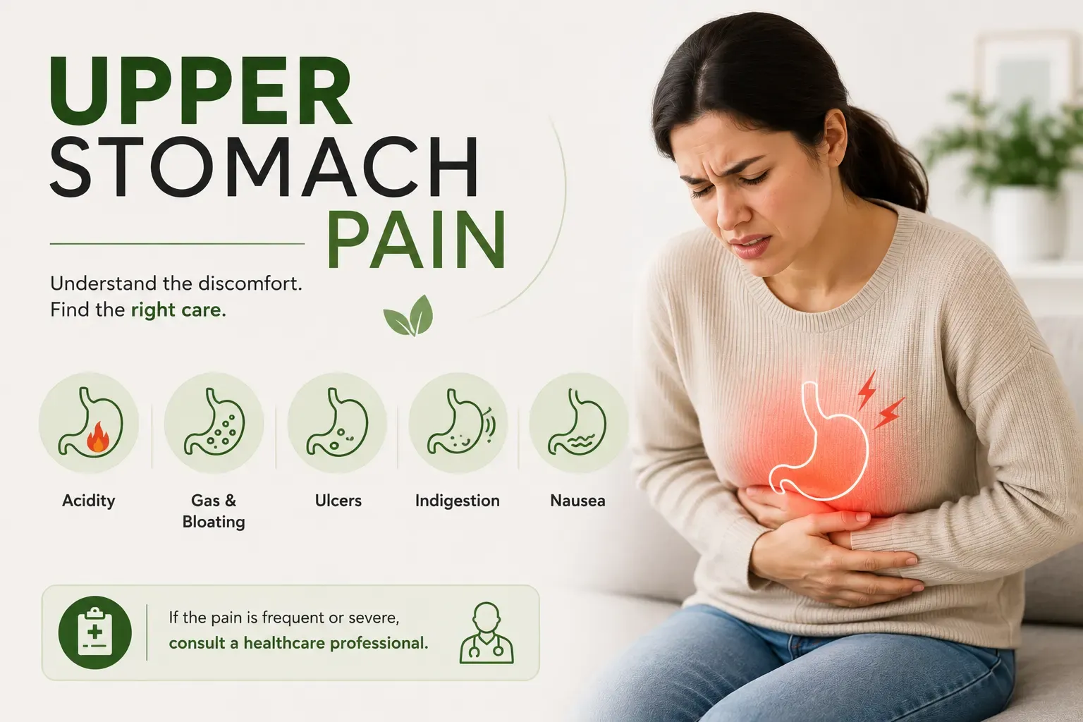 upper stomach pain