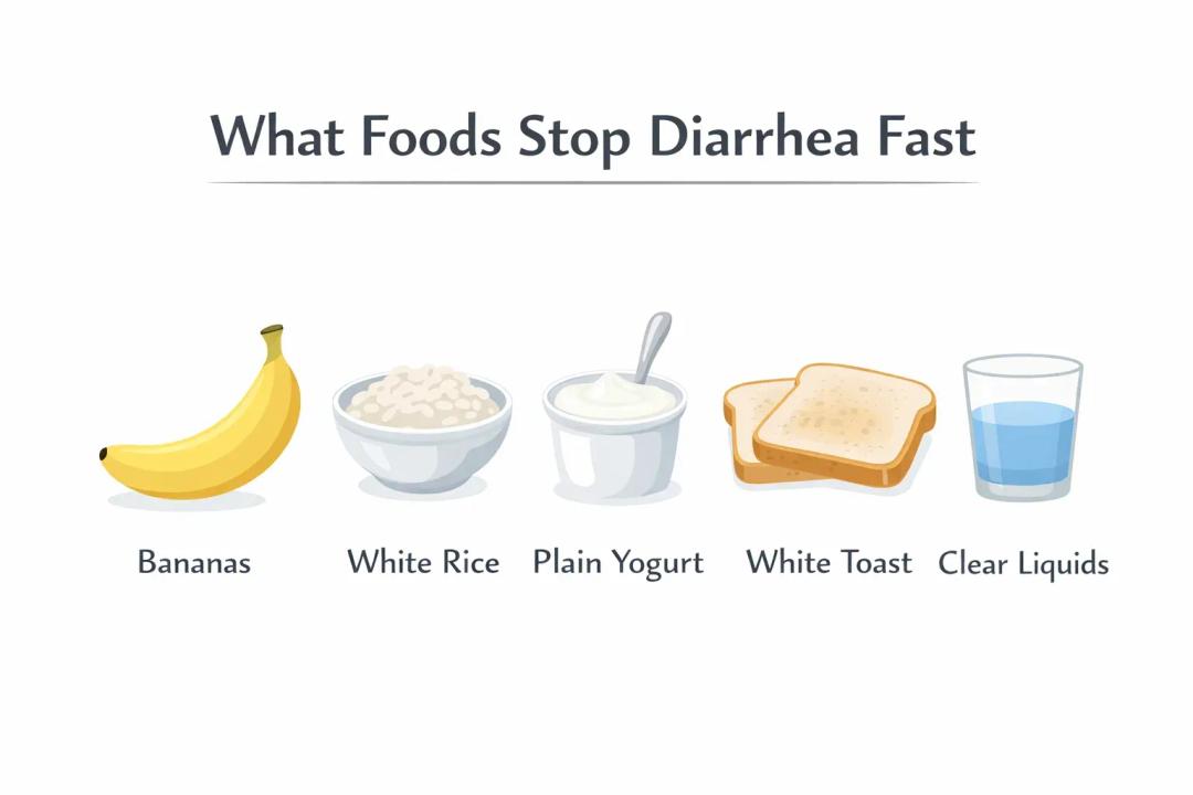 what foods stop diarrhea fast