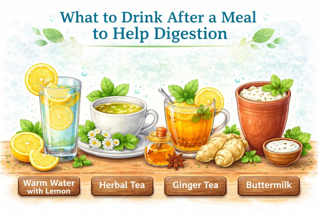 what to drink after a meal to help digestion