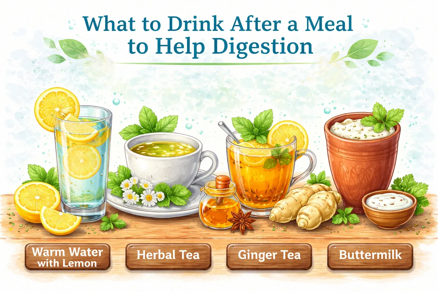 what to drink after a meal to help digestion