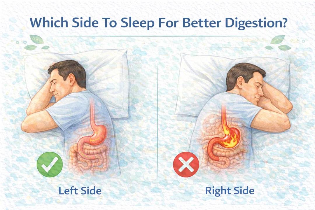 which side is better to sleep for digestion